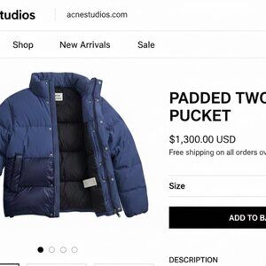 Acne Studios Padded Two-Tone Puffer